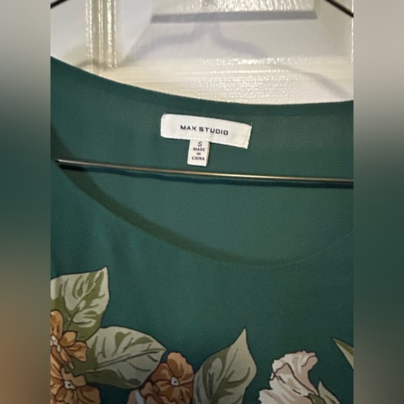 Max Studio Green Sheath Strapless Dress for Weddings - Picture 3 of 3